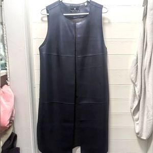 Leather vest dress size m